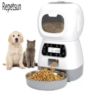 Large Capacity 3.5L Automatic Pet Feeder wTimer- Smart Cat & Dog Food Dispenser