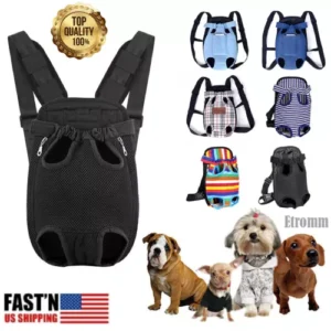 Pet Carrier Backpack Adjustable Pet Front Cat Dog Carrier Travel Bag Legs Out US