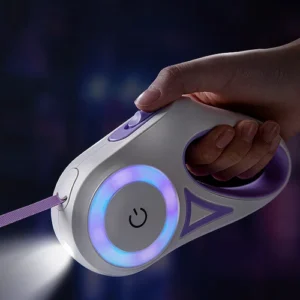 Dog Leash Retractable Leash And Dog Collar Spotlight Automatic Pet Dog Cat Tract