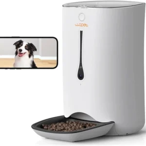 WOPET Automatic App Control Cat Feeder with Camera,7L - White