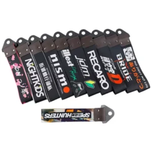 1X JDM Graffiti Car Trailer Tow Rope Towing Hook Strap Decoration only