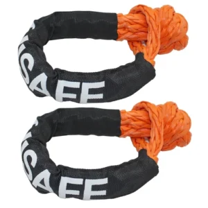 2PK 1/2" Soft Shackle Rope Synthetic Tow Recovery Strap 56000LBS Breaking Power